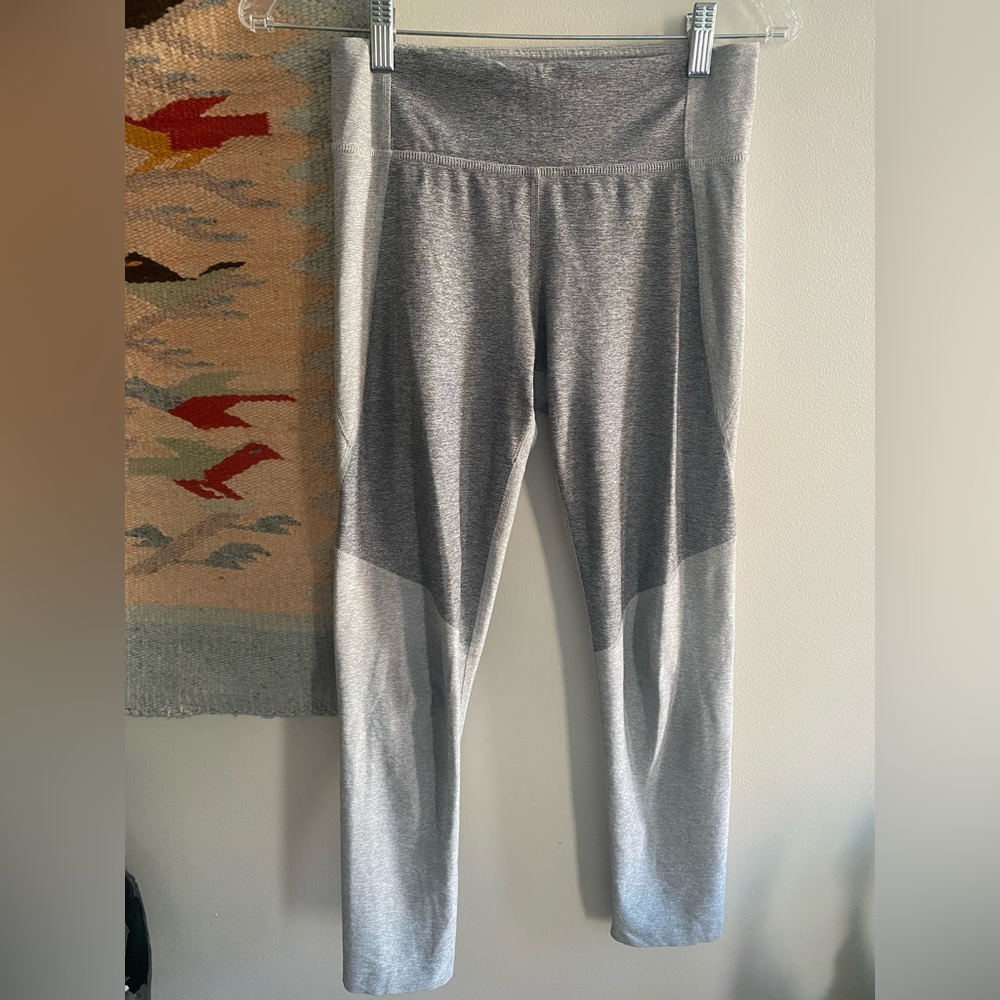 Womens Grey Stretch Leggings